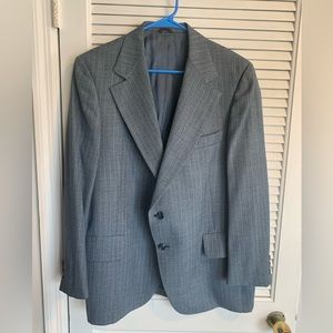 Hart Schaffner Marx men’s gray striped wool 2 button sport coat size 44R